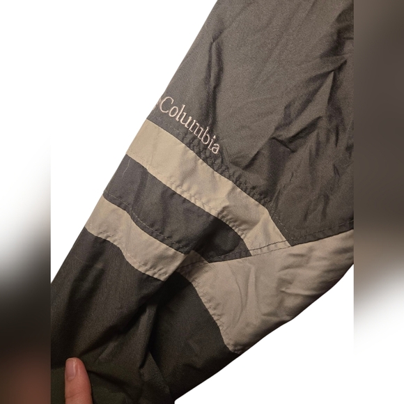 COLUMBIA Rain Wind Breaker Lightweight Jacket Kids Size 6/7 Red Zipper - Picture 4 of 6